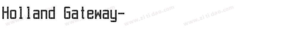 Holland Gateway字体转换